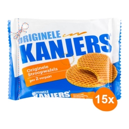Kanjers - Orginal Stroopwaffles - 15x 2 pcs