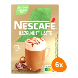 Nescafé - Gold Hazelnut Latte - 6x 8 Sachets