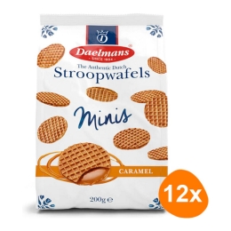 Daelmans - Mini Caramel Stroopwafels in bag - 12x 200g