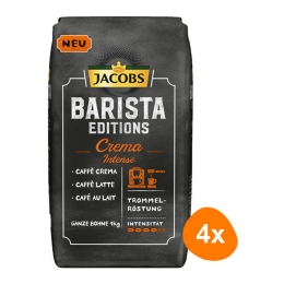 Jacobs - Barista Editions Crema Intense Beans - 4x 1kg