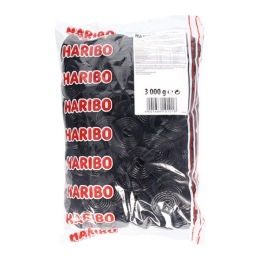 Haribo - Licorice wheels - 3kg