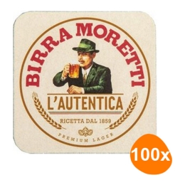 Birra Moretti - Beer Mats - 100 pcs.