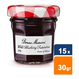 Bonne Maman - Wild  Blueberry preserves - 15 x 30gr