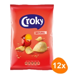Croky - Natural Salted Chips - 12x 100g