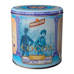 Van Houten - Cocoa powder in blue vintage tin - 230g
