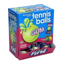 Fini - Tennis Balls Bubble Gum - 200 pcs