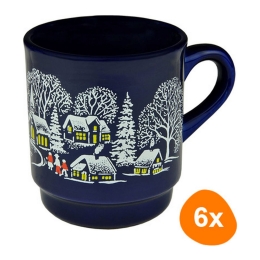 VanWell - Mulled Wine Mug (Blue) 200ml - Set of 6