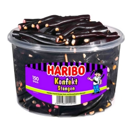 Haribo - Licorice Sticks (Konfekt Stangen) - 150 pcs