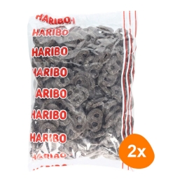 Haribo - Salty Licorice Pretzels - 2x 1,5kg
