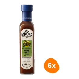 Encona - Jamaican Style Jerk BBQ Sauce - 6x 142ml
