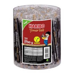 Haribo - Bonner Gold Licorice Sticks - 150 pcs