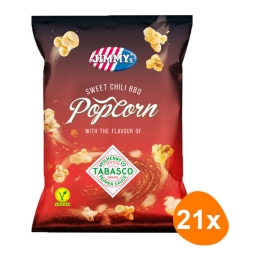 Jimmy's - Popcorn Tabasco Sweet Chili BBQ - 21 Mini bags