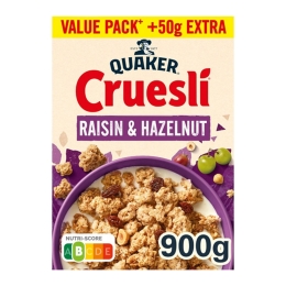 Quaker - Cruesli Raisin & Hazelnut - 900g