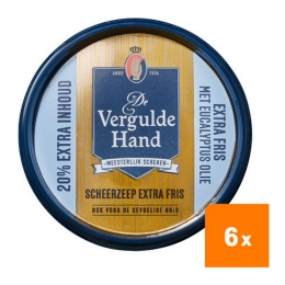 De Vergulde hand - Shaving Soap Extra Fresh - 6x 75g