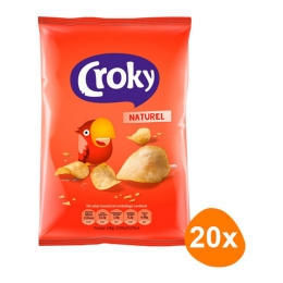 Croky - Natural Salted Chips - 20 Minibags