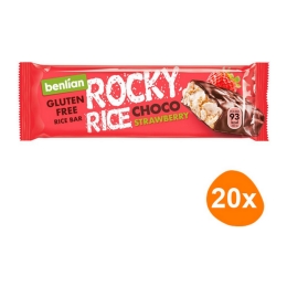 Benlian - Rocky Rice Choco Strawberry - 20 Bars