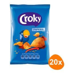 Croky - Bell Pepper (Paprika) Chips - 20 Minibags