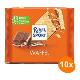 Ritter Sport - Cacao Wafer - 10x 100g