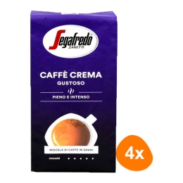 Segafredo - Caffe Crema Gustoso Beans - 4x 1kg