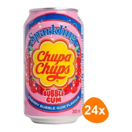 Chupa Chups - Sparkling Cherry Bubblegum Soda - 24x 345ml