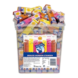 Ahoj Brause - Fizzy Candies Sticks - 100 Pcs