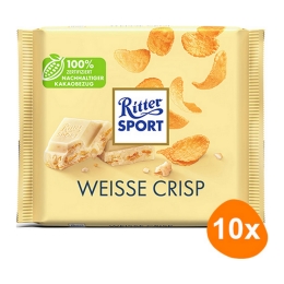 Ritter Sport - White Crisp - 10x 100g