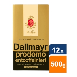 Dallmayr - Prodomo Decaffeinated Ground Coffee - 12x 500g