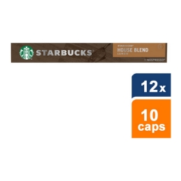 Starbucks - House Blend Medium Roast by Nespresso - 12x 10 Capsules