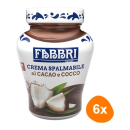 Fabbri - Cocoa and Coconut Spread - 6x 200g