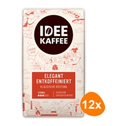 Idee Kaffee - Decaffeinated Ground Coffee - 12x 500g