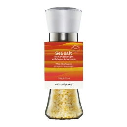 Salt Odyssey - Sea Salt From Messolonghi with Lemon & Turmeric (Mill) - 190g