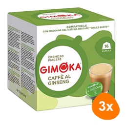 Gimoka - Caffee' al ginseng - 3x 16 Pods