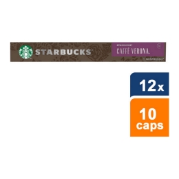 Starbucks - Caffè Verona Dark Roast by Nespresso - 12x 10 Capsules