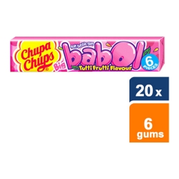 Chupa Chups - Big Babol Tutti Frutti - 20x 6 pieces