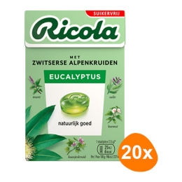 Ricola - Eucalyptus Sugerfree - 20x 50g