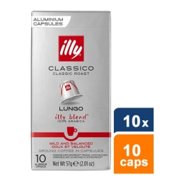 Illy - Classico Lungo coffee capsules - 10x 10 capsules