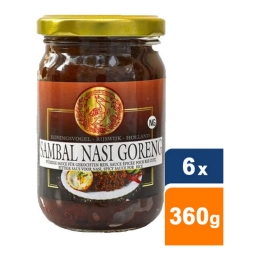 Koningsvogel - Chilli Paste/Sambal Nasi Goreng - 6x 360g