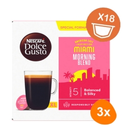 Dolce Gusto - Miami Morning blend - 3x 18 Pods
