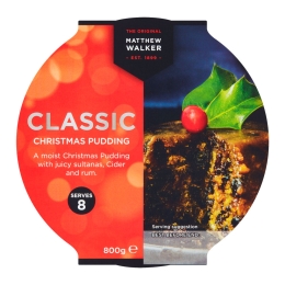 Matthew Walker - classic Christmas Pudding - 6 x 800 grams