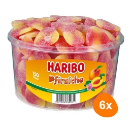 Haribo - Peaches - 6x 150 pcs