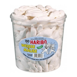 Haribo - White Mice - 150 pcs