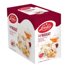 Lonka - Soft Nougat Peanuts & Fruit (individually wrapped) - 214 pcs
