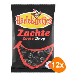 Harlekijntjes - Soft Sweet Licorice - 12x 300g