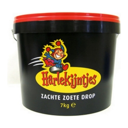 Harlekijntjes - Soft Sweet Licorice - Bucket 7 kg