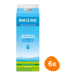 Bar-le-Duc - Natural Mineral Water - 6x 2ltr