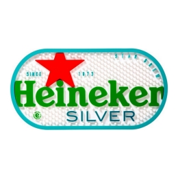 Heineken - Dripmat Silver (23cm x 16.5cm)