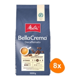 Melitta - BellaCrema Decaffeinato Beans - 8x 1kg