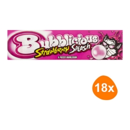 Bubblicious - Strawberry splash - 18x 5 pcs