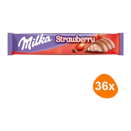 Milka - Strawberry Bar - 36 Bars