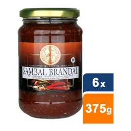 Koningsvogel - Chilli Paste/Sambal Brandal - 6x 375g 